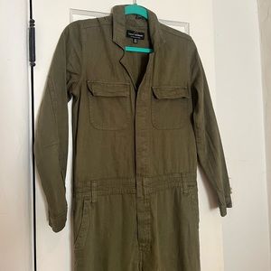 Lucky Brand Olive Green Jumpsuit size small
